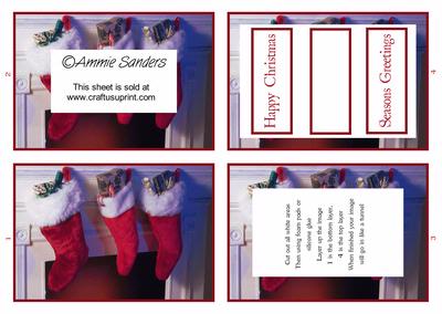 Christmas Stockings Tunnel Sheet