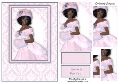 Beauty in Pink Card Front Kit