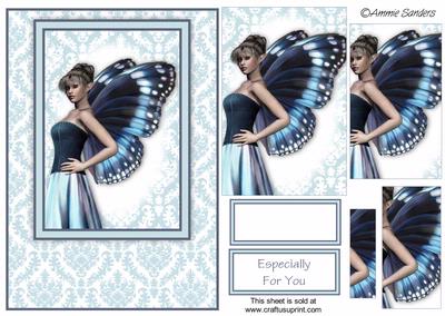 Butterfly Beauty Card Front Kit