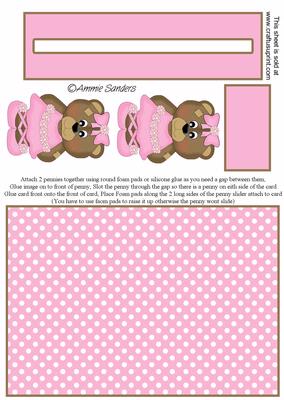 Super Cute Ballerina Teddy Penny Slider