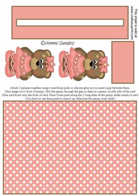 Super Cute Ballerina Teddy Penny Slider