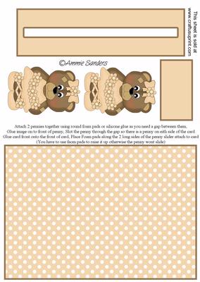 Super Cute Ballerina Teddy Penny Slider