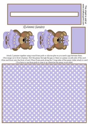 Super Cute Ballerina Teddy Penny Slider