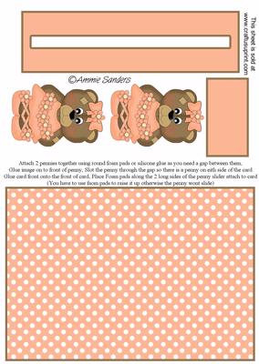 Super Cute Ballerina Teddy Penny Slider