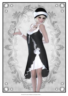 Vintage Chic A4 Card Front / Topper