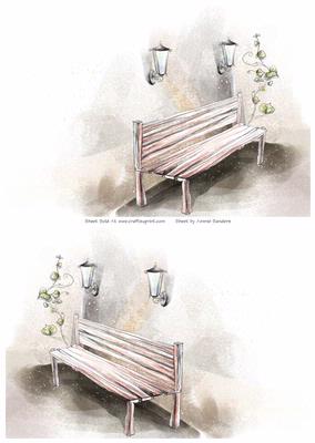 2 A5 Backgrounds for Your Decoupage Ladies & Rubber Stamps