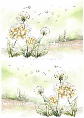 2 A5 Backgrounds for Your Decoupage Ladies & Rubber Stamps