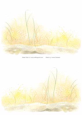 2 A5 Backgrounds for Your Decoupage Ladies & Rubber Stamps