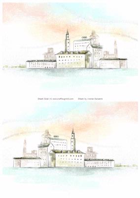 2 A5 Backgrounds for Your Decoupage Ladies & Rubber Stamps