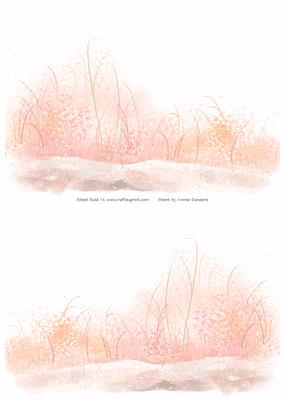 2 A5 Backgrounds for Your Decoupage Ladies & Rubber Stamps