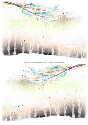 2 A5 Backgrounds for Your Decoupage Ladies & Rubber Stamps