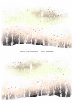 2 A5 Backgrounds for Your Decoupage Ladies & Rubber Stamps