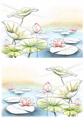 2 A5 Backgrounds for Your Decoupage Ladies & Rubber Stamps