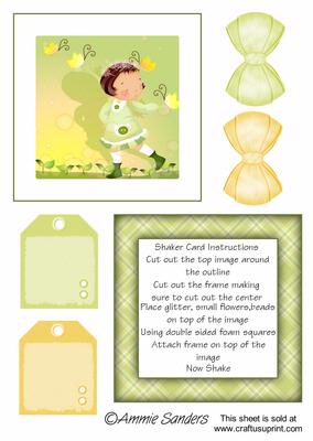 Daisy May Chasing Butterflys Shaker Card Kit