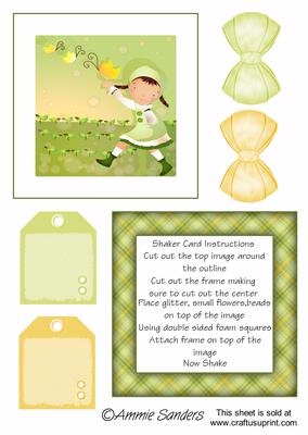 Daisy May Chasing Butterflys Shaker Card Kit