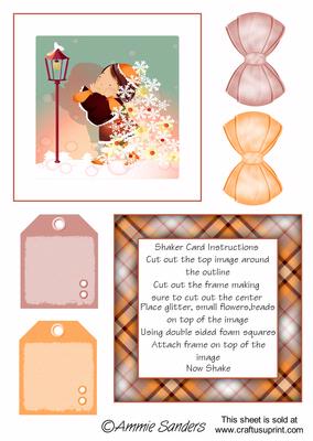 Daisy May Getting Ready for Christmas Shaker Card