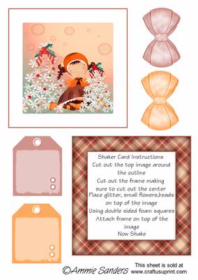 Daisy May Getting Ready for Christmas Shaker Card