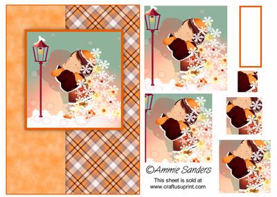 Daisy May Getting Ready for Christmas A5 Card Front