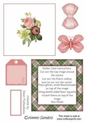 Pretty Floral Shaker Card Kit