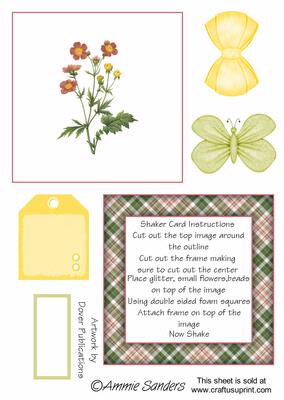 Pretty Floral Shaker Card Kit