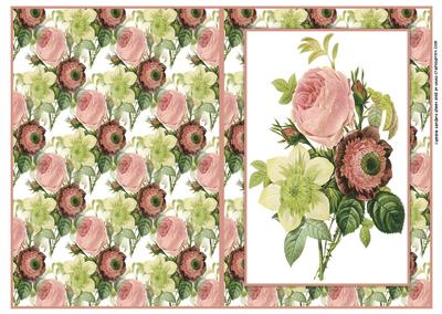 Gorgeous Floral Bouquet Quick Card / Note Card