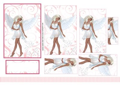 Stunning Angel Pyramid Decoupage