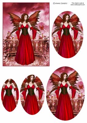 Beautiful Red Fairy Pyramid