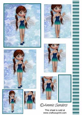 Sparkle Fairy 3D Pyramid Sheet
