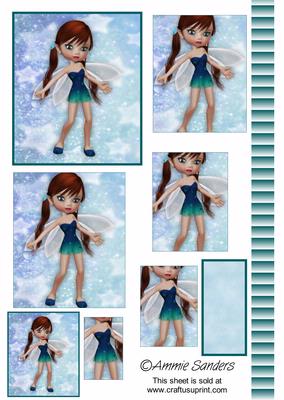 Sparkle Fairy 3D Pyramid Sheet