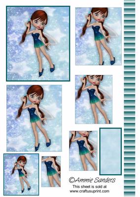 Sparkle Fairy 3D Pyramid Sheet