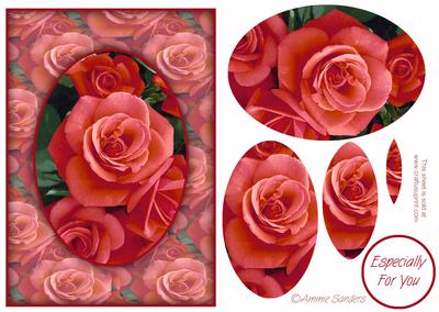 Pretty Roses Card Front Kit