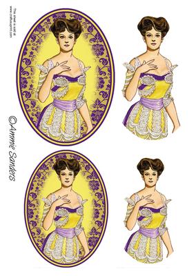 Vintage Beauty Cameo Toppers