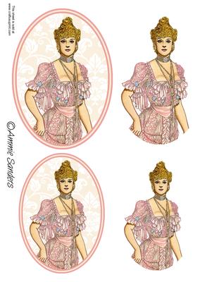 Vintage Beauty Cameo Toppers