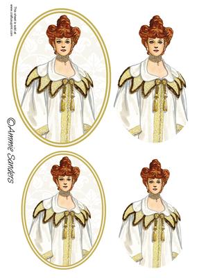 Vintage Beauty Cameo Toppers