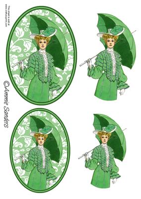 Vintage Beauty Cameo Toppers