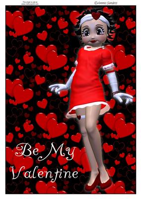 Super Cute Betsy, Valentine A4 Topper
