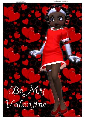 Super Cute Betsy, Valentine A4 Topper