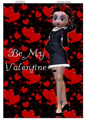 Super Cute Betsy, Valentine A4 Topper