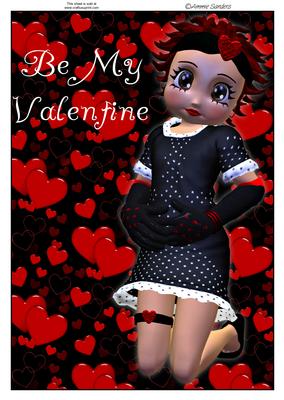 Super Cute Betsy, Valentine A4 Topper