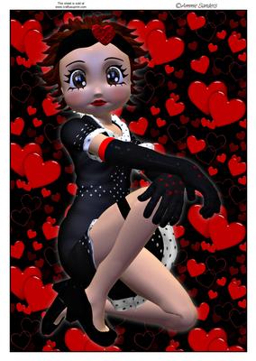 Super Cute Betsy, Valentine A4 Topper
