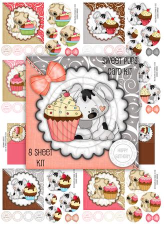 Sweet Little Pups & Cup Cakes Bumper Kit
