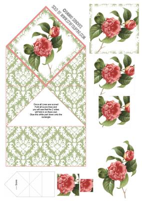 Beautiful Wild Rose Spring Card & Decoupage