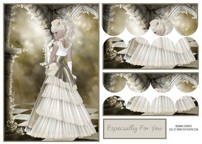 Vintage Steam Punk Beauty Top & Bottom Scallop Stacker