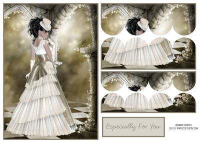 Vintage Steam Punk Beauty Top & Bottom Scallop Stacker