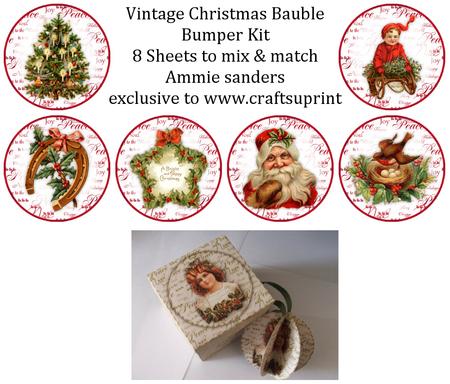 Vintage Christmas 3D Bauble & Box Bumper Kit