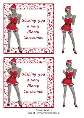 Sexy Christmas Lady Toppers