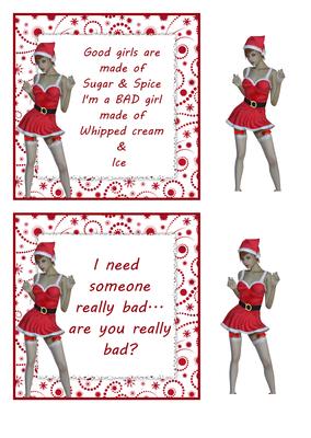 Sexy Christmas Lady Toppers