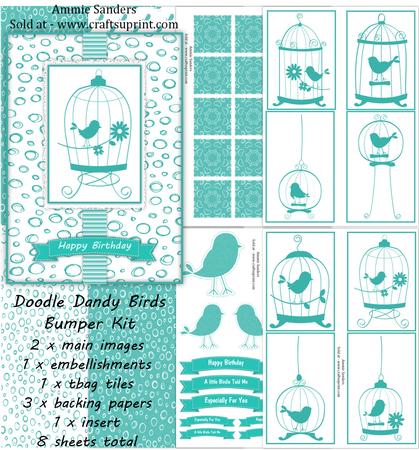 Doodle Dandy Birds Bumper Kit - Set 1