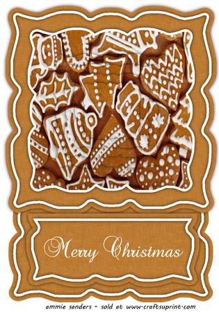 Christmas Cookies Shaped Easel Card Mini Kit