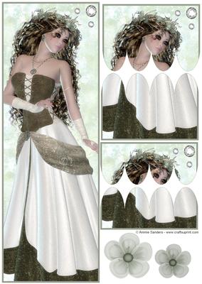 Woodland Princess Large Dl Scallop Stacker Topper